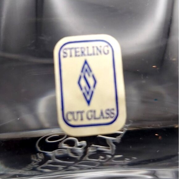 Vintage Hillsdale College Presidents Club Sterling Cut Glass Candy Bowl - Picture 5 of 7